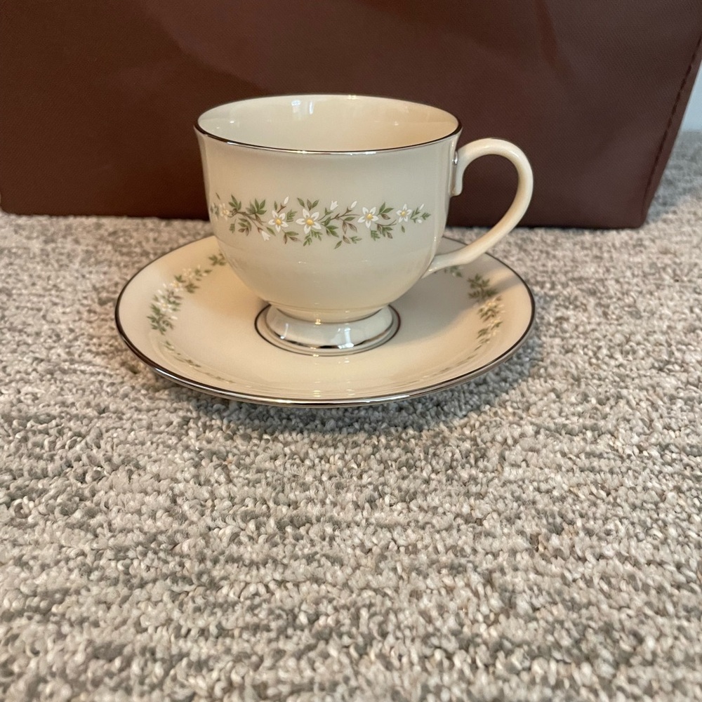 Lenox BROOKDALE Tall Cup & Saucer